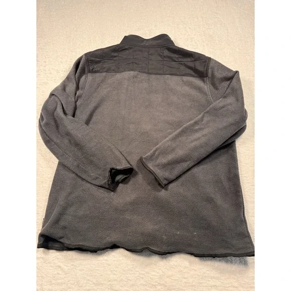 Beverly Hills Polo Club‎ Mens XL Gray Full Zip Fleece Jacket Quilted Yoke Mixed - Picture 6 of 11